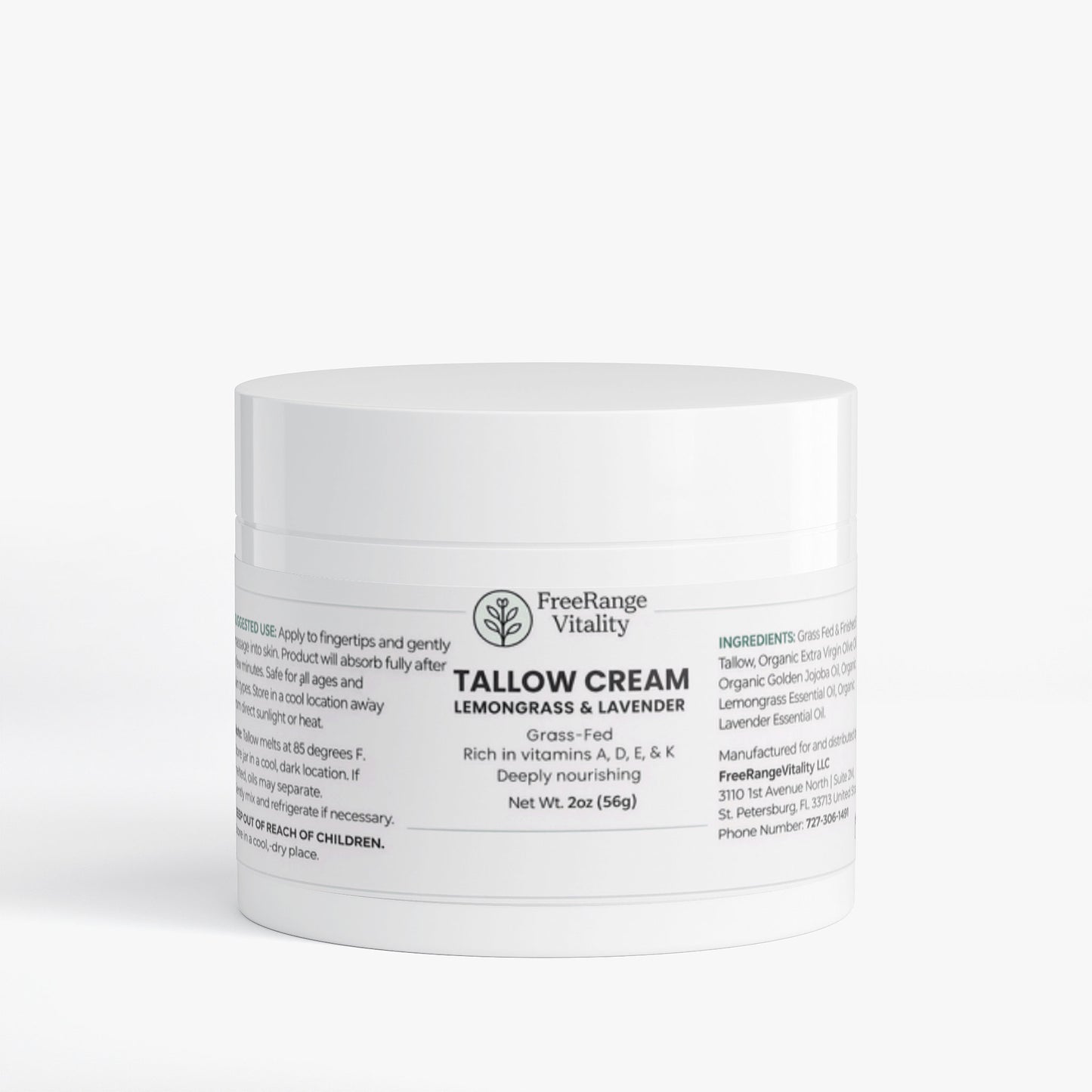 Tallow Cream Lemongrass & Lavender